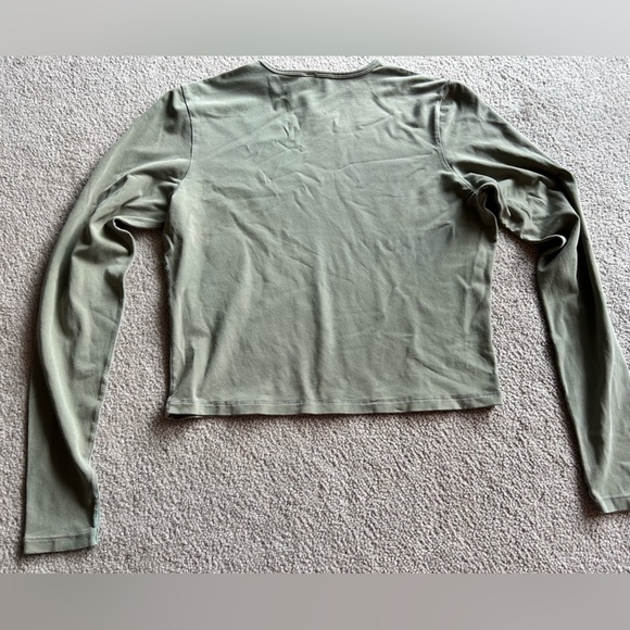 Skims New Vintage Cropped Long Sleeve T Shirt - L - Picture 4 of 4